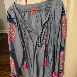 Lilly Pulitzer blouse like new size XL